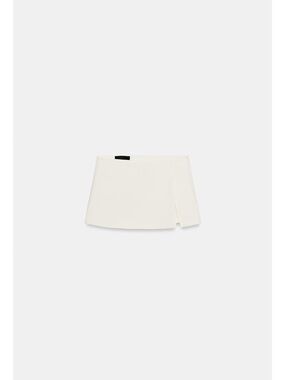 ZARA White Women's Wrap Front Skirt